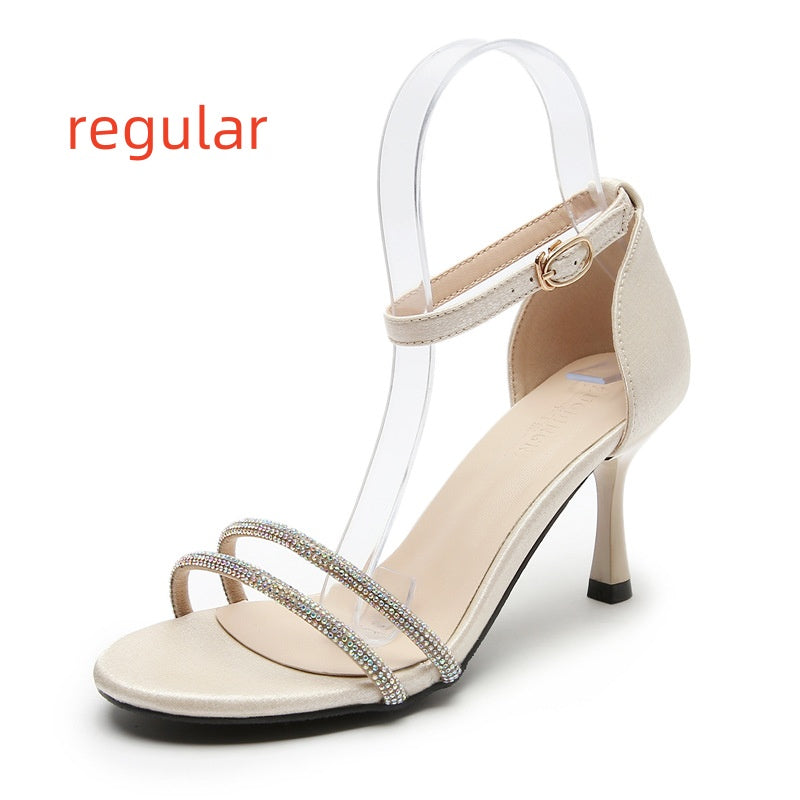 Sandales d’été de luxe à talons hauts