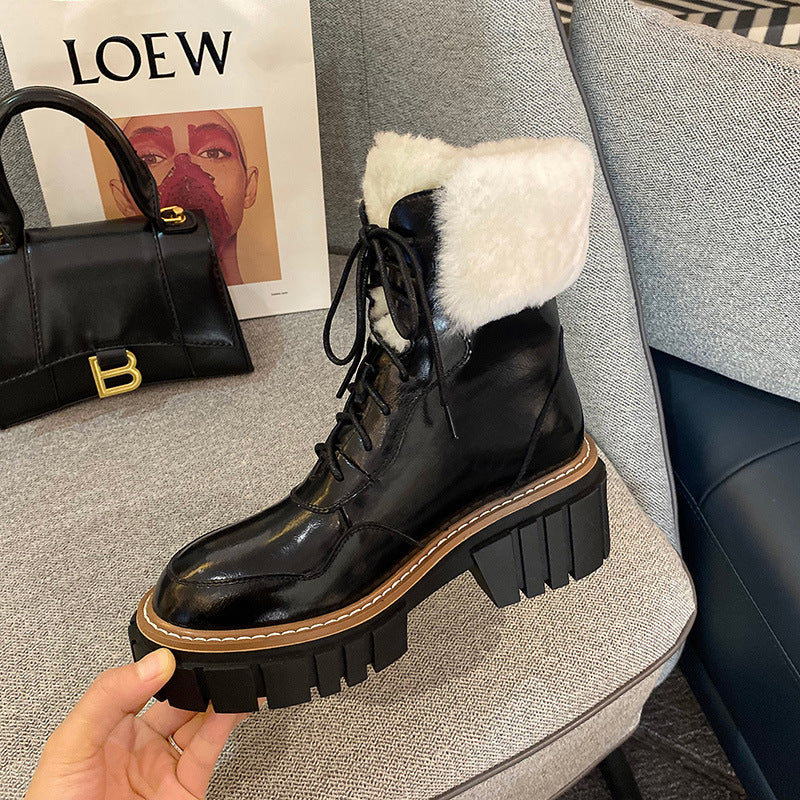 NOREVA™ | Bottines Fourrées à Semelle Oversize