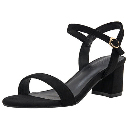 Sandales femme à talons épais