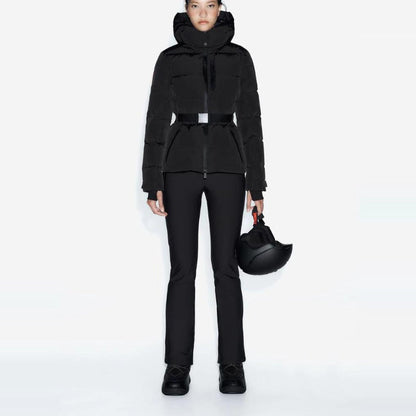 Veste de ski matelassée avec ceinture