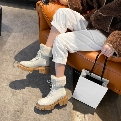 NOREVA™ | Bottines Fourrées à Semelle Oversize