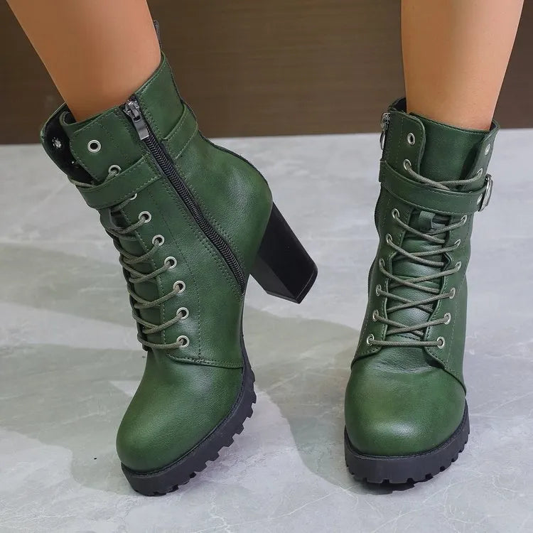 VARELLA™ | Bottines à Talon Élancé & Détail Boucle
