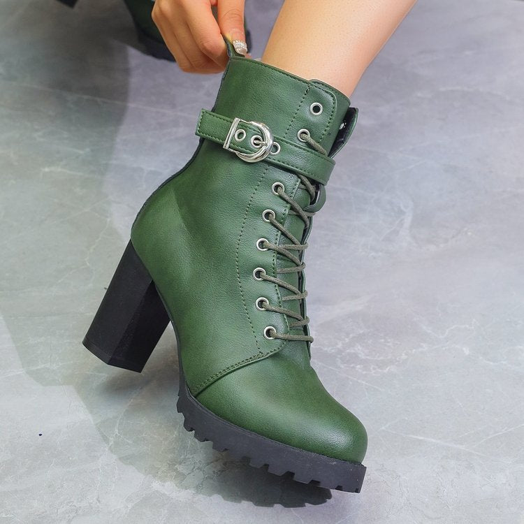 VARELLA™ | Bottines à Talon Élancé & Détail Boucle