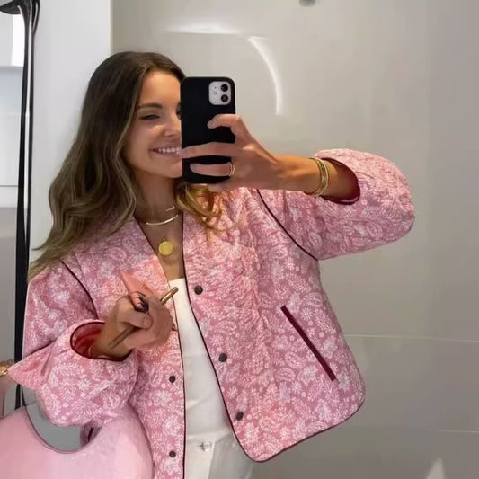 Nouvelle veste imprimée pour femme