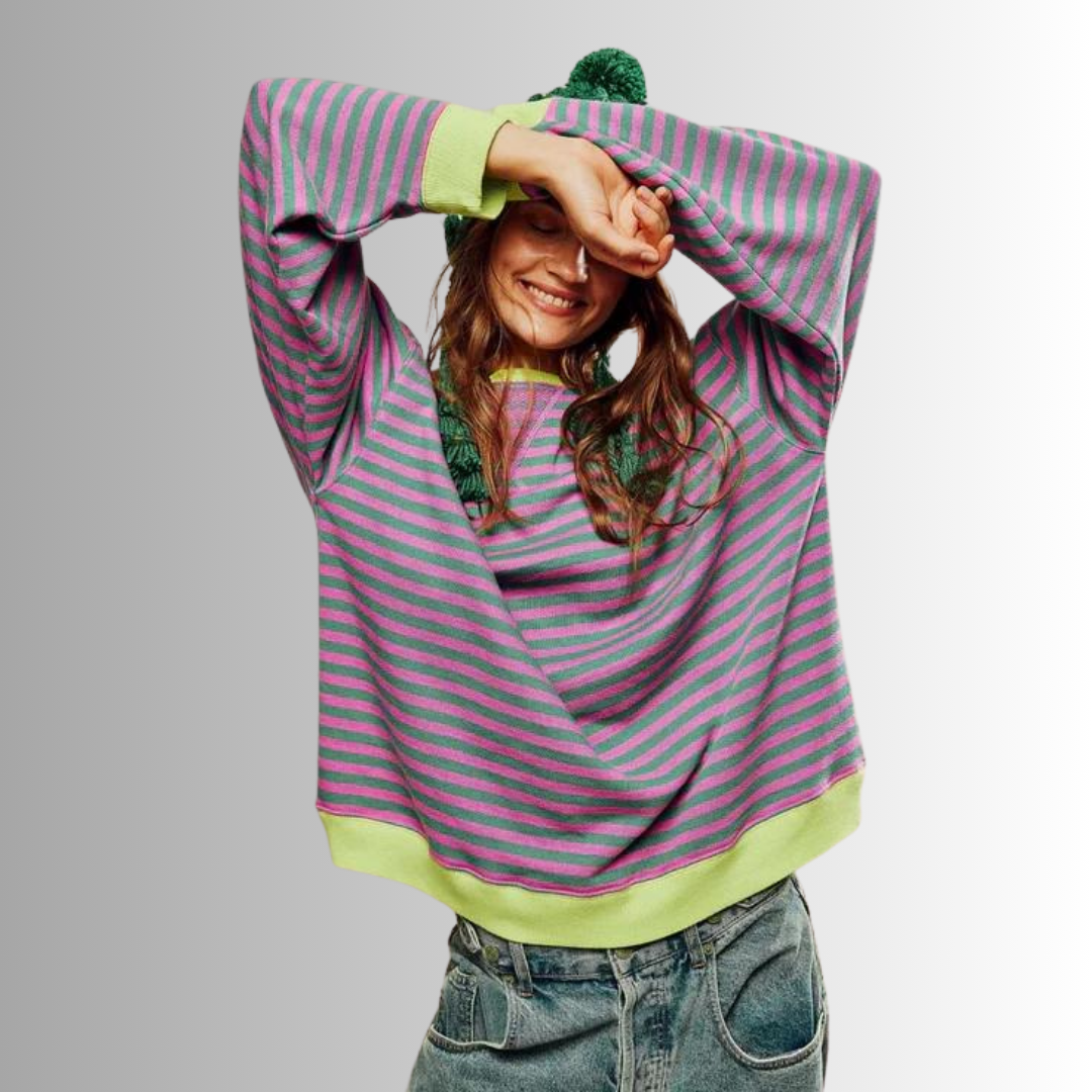 ZOE | Sweat oversize à rayures