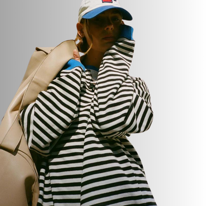 ZOE | Sweat oversize à rayures