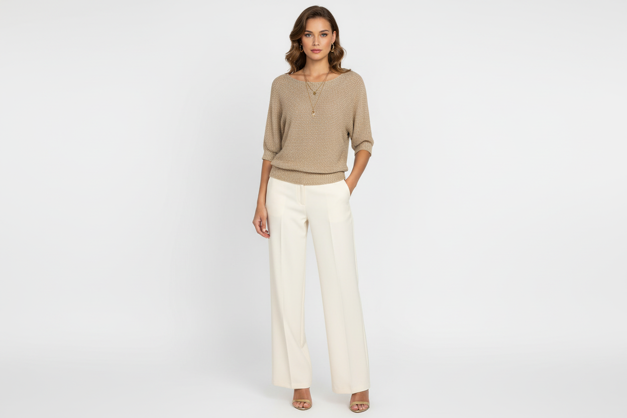 SORENA® | Pull Demi Manche Décontracté En Coton