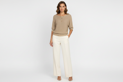 SORENA® | Pull Demi Manche Décontracté En Coton