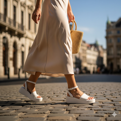 PlatformHeight™ - Sandales Compensées Plateforme Femme