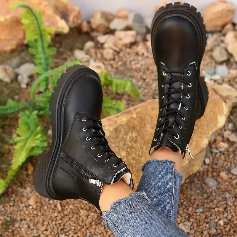 MAELYS™ | Bottines Classiques à Semelle Crantée