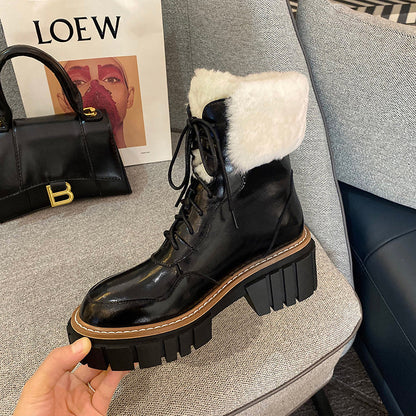 NOREVA™ | Bottines Fourrées à Semelle Oversize