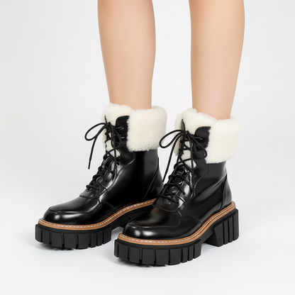 NOREVA™ | Bottines Fourrées à Semelle Oversize