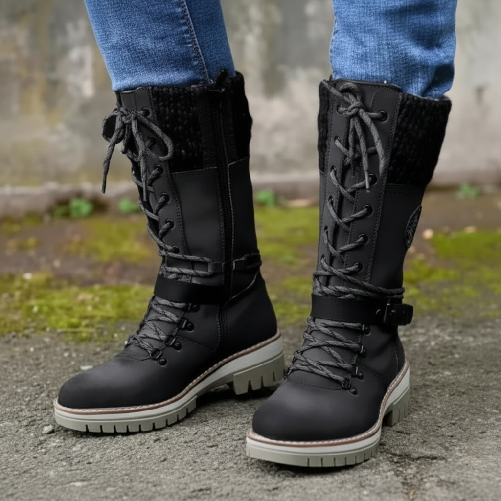 Bottes Montantes à Semelle Crantée